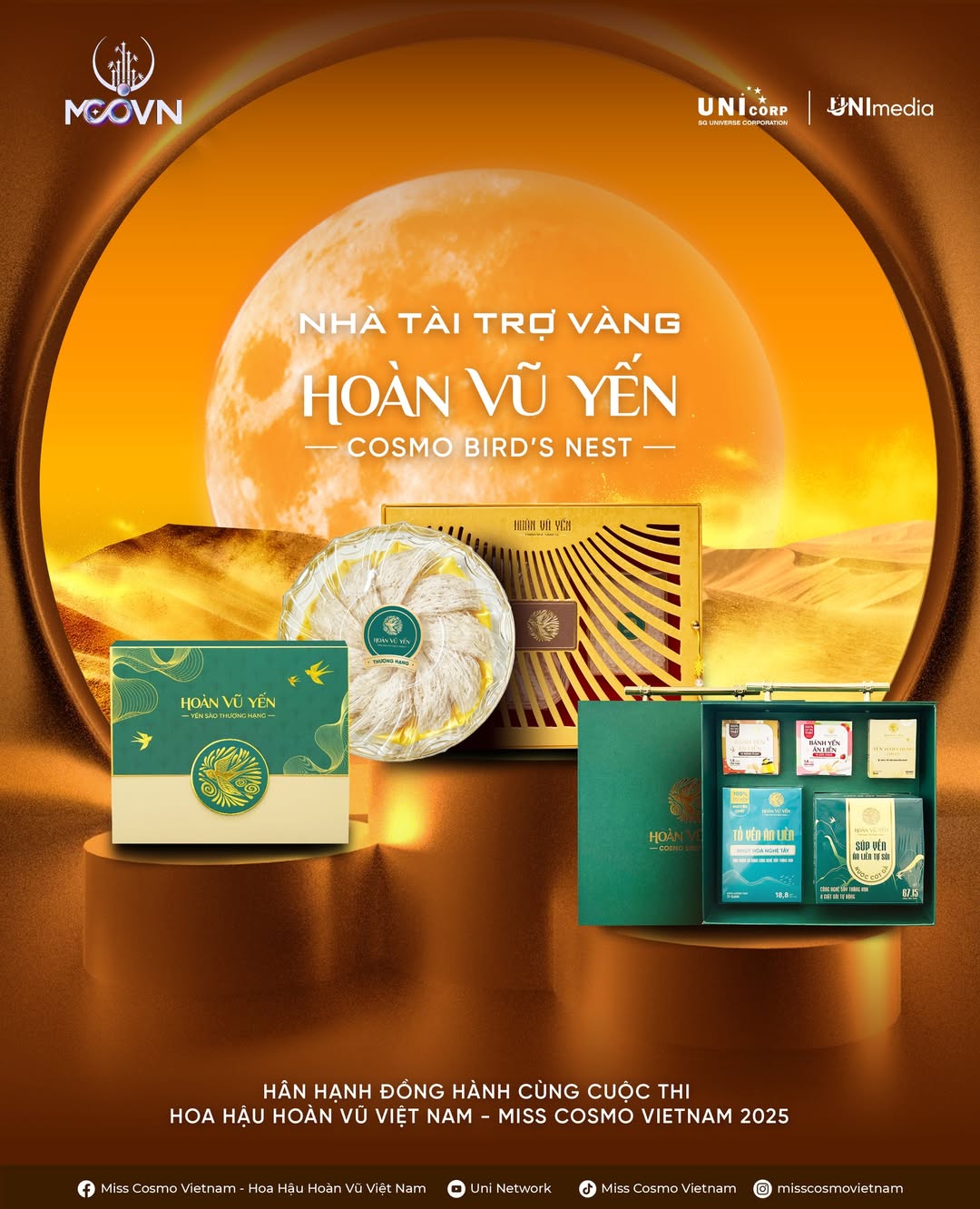Hoàn Vũ Yến tài trợ Sơ khảo Hoa hậu Hoàn Vũ Việt Nam 2025